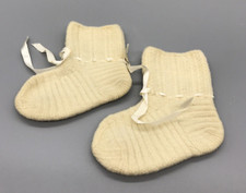 Pair of Vintage Child / Doll Booties