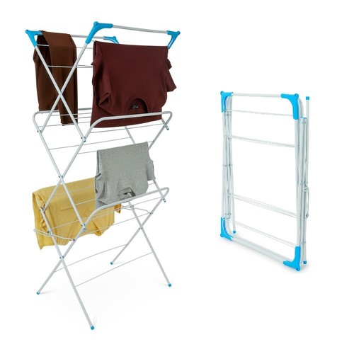 3 Tier Clothes Dryer Airer Foldable Laundry Rack Wash Line Drying Horse White - Picture 7 of 10