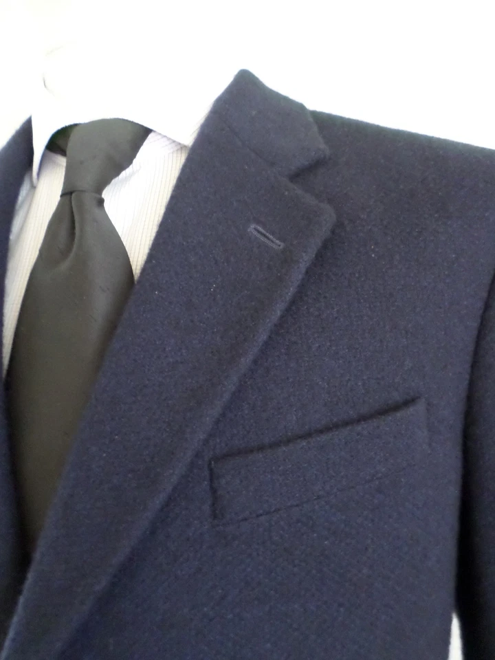 Richard James 100% Cachemira Azul 3 Botones Doble Ventilación Inclinada Bolsillo Chaqueta 40 Foto 2 de 4