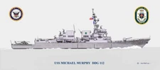 USS Michael Murphy  DDG-112 Print US Navy