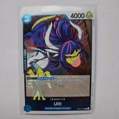One Piece Card Game - Kingdom of Intrigue - Ulti - FOIL - OP04-043 | eBay