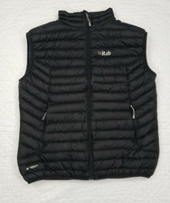 Rab Womens Black Puffer Down Vest Pertex Microlight Size Xl 