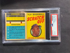 1971 Topps Scratch-offs Hank Aaron graded 6