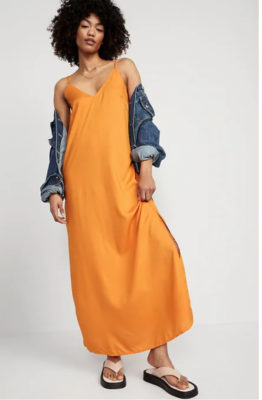 open lace back dress Natassja Maxi Dress Orange main image 0