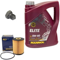 MotoröL Set 5W40 5 Liter + ÖLfilter + ÖLablassschraube FüR Audi A4 A4 Avant A6
