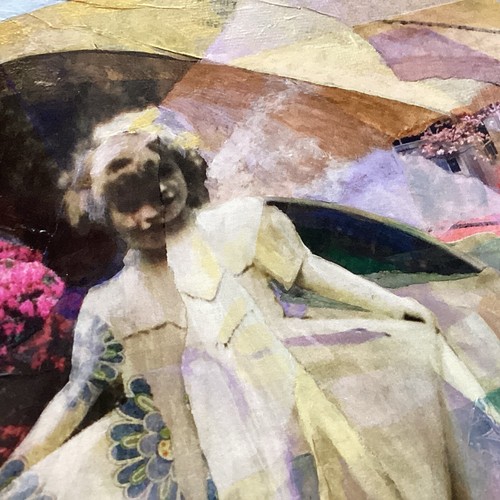 SHOW OFF, girl, dress, railroad, collage, color, nostalgia, Giclée print - Picture 4 of 10