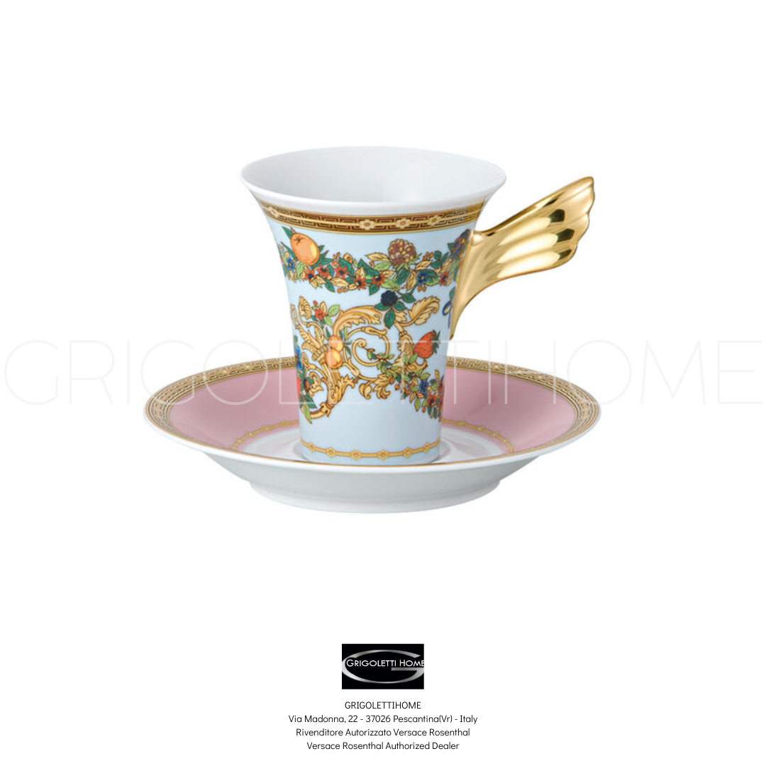 Versace Rosenthal - Le Jardin De Versace - Espresso Cup With Saucer