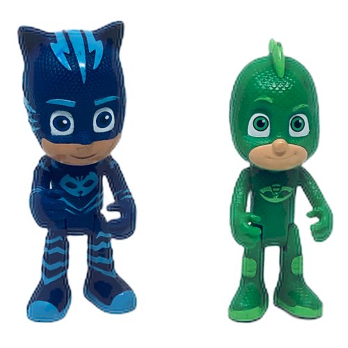 profundizar zoo Seminario Figuras PJ Mask Just Play Catboy y Gekko (Caja de ranas) verde azul | eBay