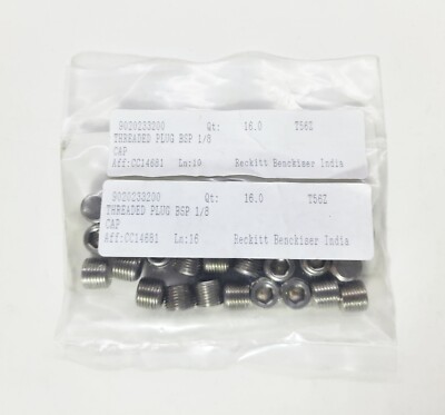 120.1300 THREADED PLUG BSP 1/8 - 32 PC