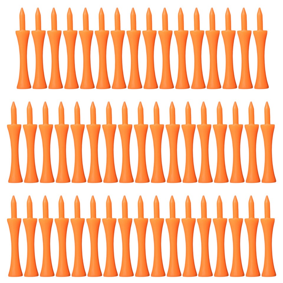 50Pcs Golf Ball Holder Tees Bright Color Plastic Castle Golf Tees for
