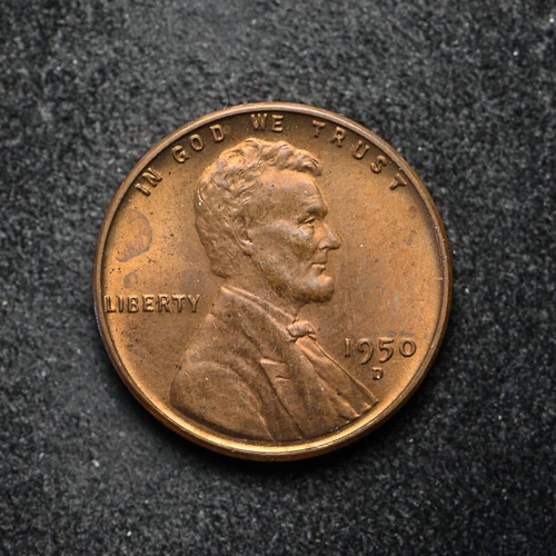 1950-D Lincoln Wheat Cent BU+ (bb15804)