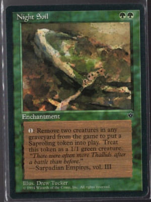 Night Soil (Tucker) 1994 Vintage Common Fallen Empires Magic The Gathering NM