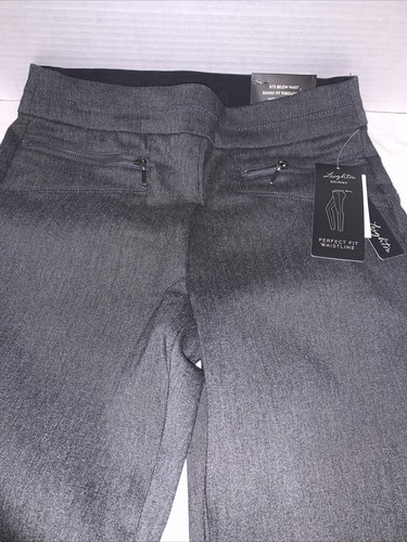 Lehighton Skinny Junior Pants Black Size Small 2 Zip Front Pockets - Picture 2 of 17