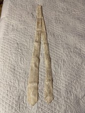 Vtg Cream Paisley Skinny Men's Tie