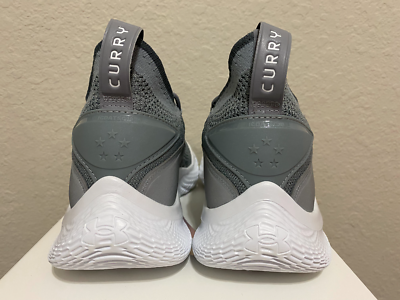 Under Armour UA Curry 8 Shine Flow Steel Silver Gray White