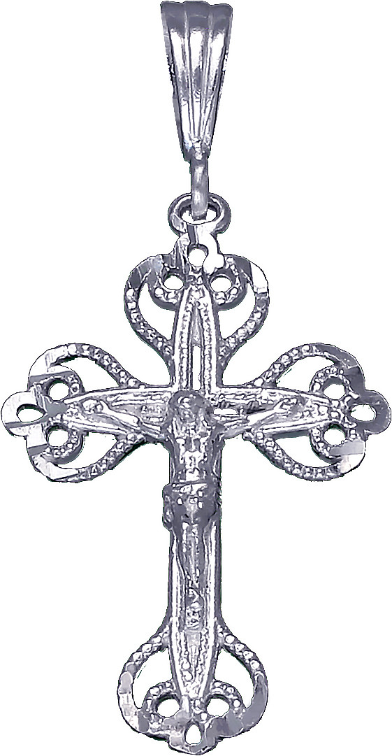 925 Sterling Silver Crucifix Cross Charm with Jesus Pendant Necklace 18 ...