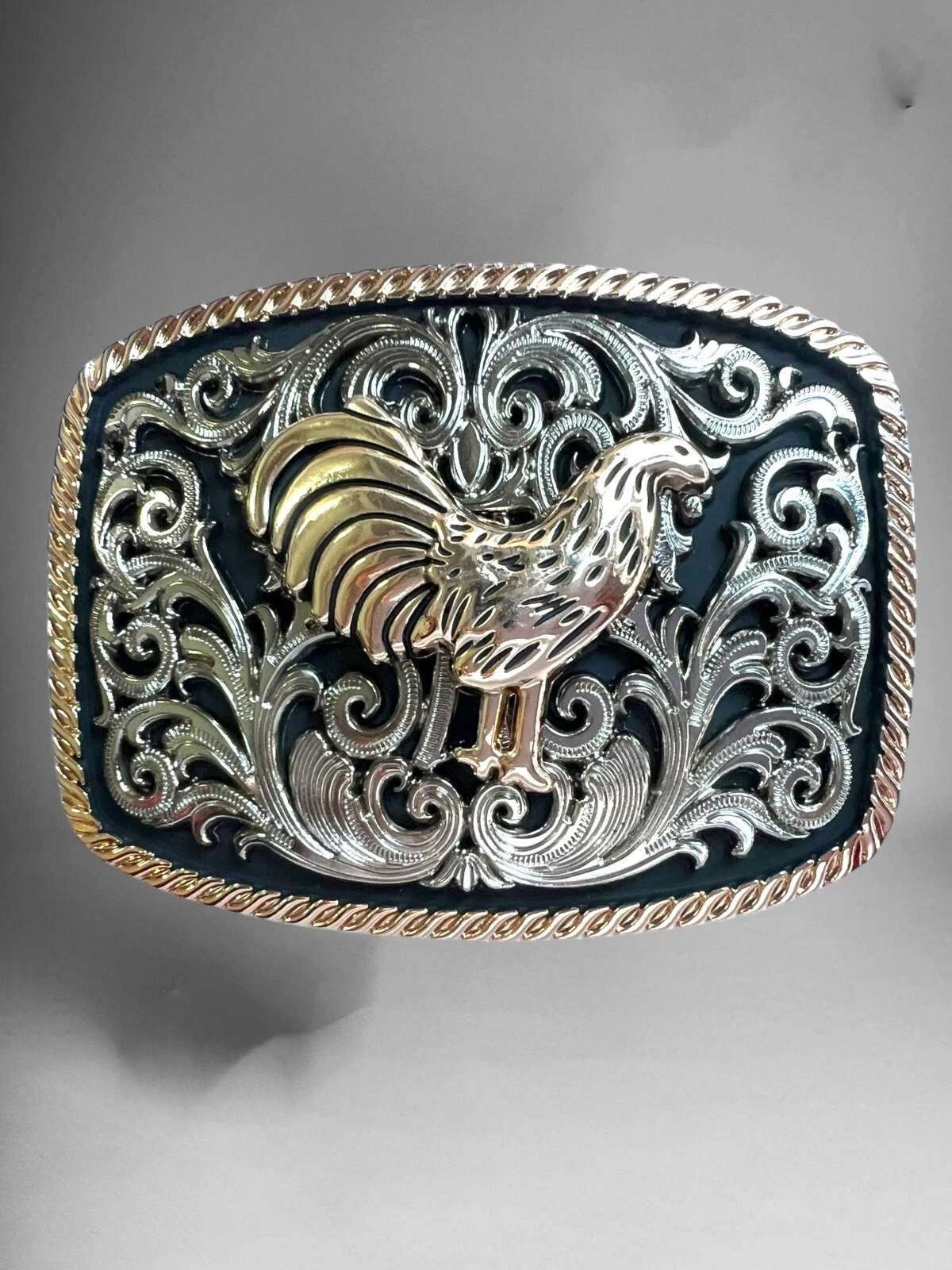 Rooster Western Cowboy Belt Buckle Hebilla Vaquera Fina Rodeo Con Gallo