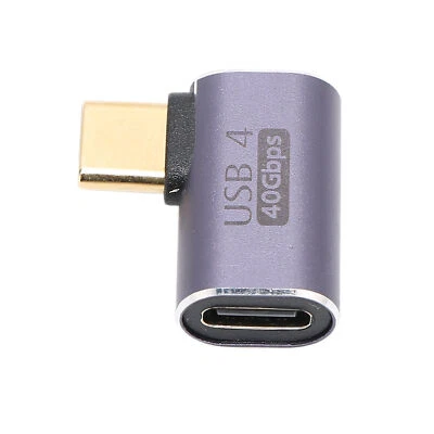(Type C Femelle à Type C Mâle Coudé) Adaptateur USB C à Angle Droit SGS