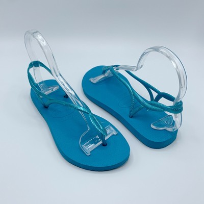 luna blue sandals