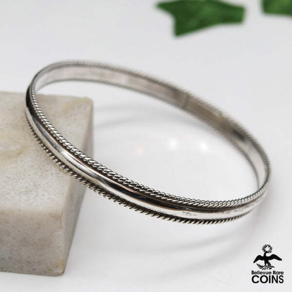 NAVAJO ナバホ族 Sterling SILVER Tahe作 R-7575 Navajo Tahe Sterling Silver Bracelet