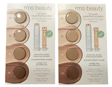 2 X RMS Beauty “re” Evolve Natural Finish Foundation Sample Bubbles