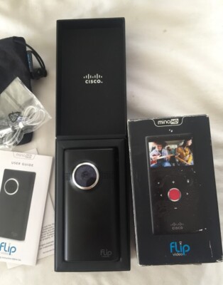 Black Cisco M3160 FlipVideo Flip MinoHD HDMI Pocket Video Camera