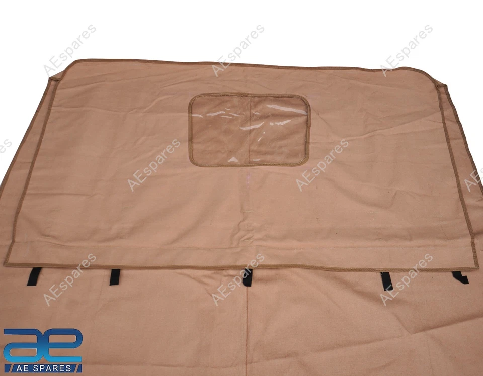 Canvas Soft Top Camel Color For CJ2A CJ3A Jeeps Willys AEs - Image 3 of 4