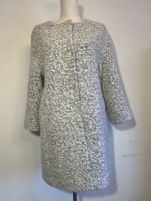 Women s 3/4 Sleeve Coat Love Republic Gray Size M
