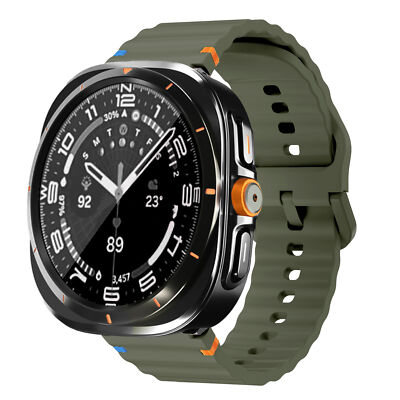 Upgraded To Ultra Case + Silicone Band For Samsung Galaxy Watch 7/6 40mm 44mm