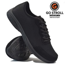 MENS MEMORY FOAM LACE CASUAL COMFORT BAREFOOT SPORTS WALKING SHOES TRAINERS SIZE