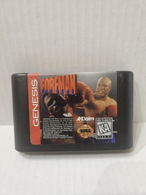 Foreman for Real (Sega Genesis, 1995) Tested Working Fast Shipping