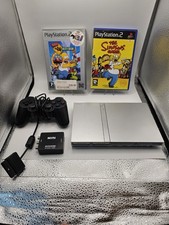 Sony PlayStation 2 Slim Console Controller with HDMI Converter + 2 Games Bundle