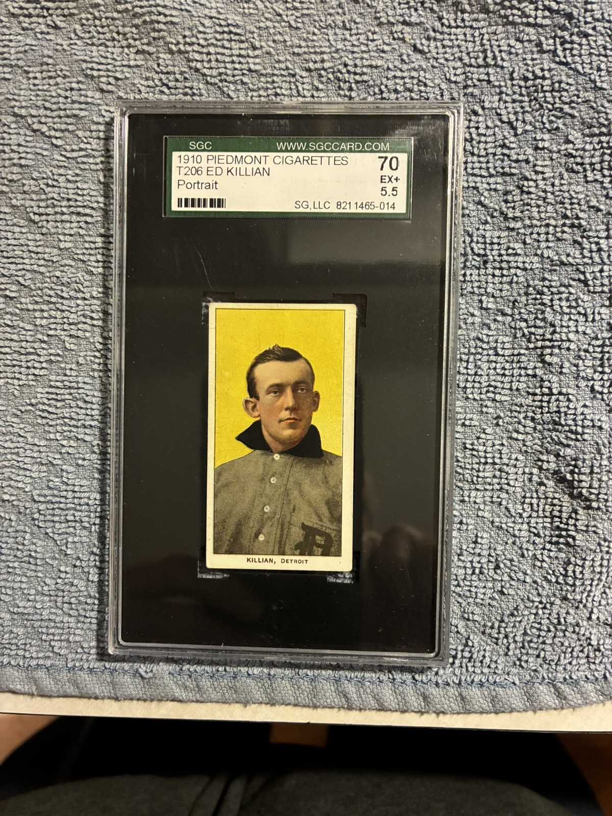 1909 T206 Ed Killian Portrait SGC 5.5 EX+ Piedmont  