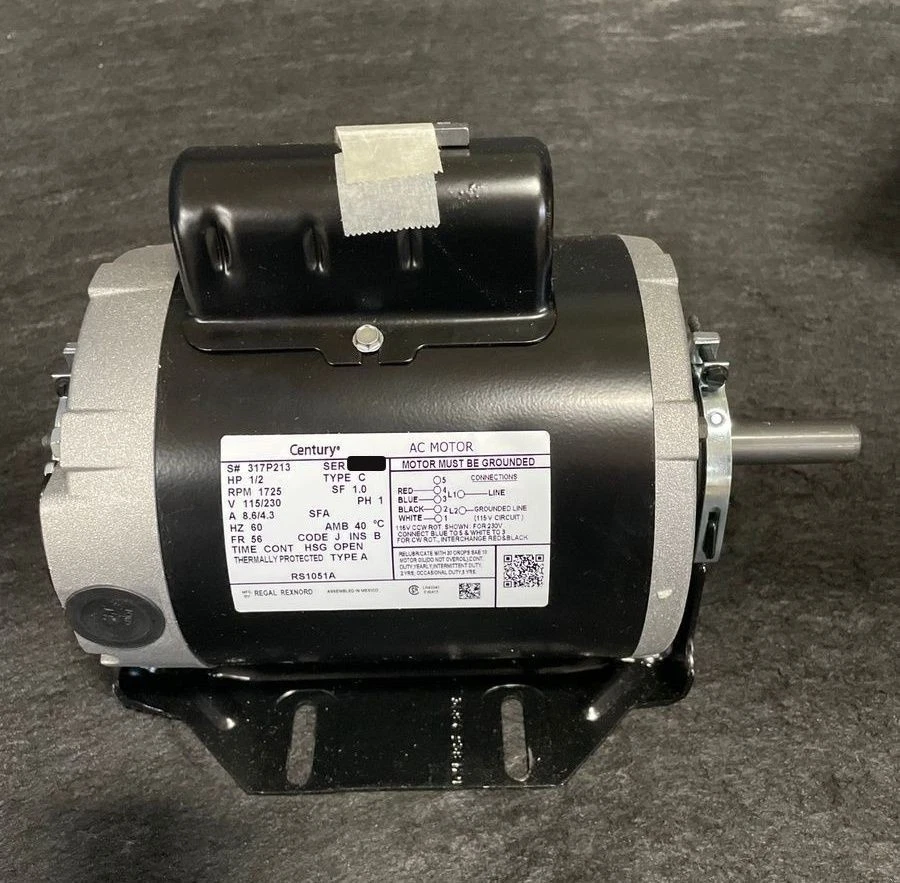0.75HP Electric Motor – 1725 RPM, 115V/230V, 56 Frame, 5/8" Keyed Shaft, CW/CCW Rotation, For Pumps & Farm Equipment