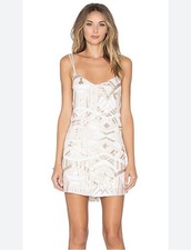 Show Me Your Mumu Women's Criss Cross Applesauce Mini Sequence Dress Medium