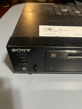 Sony MDS-302 MiniDisc Recorder Deck Black Optical Digital RCA I/O Headphone