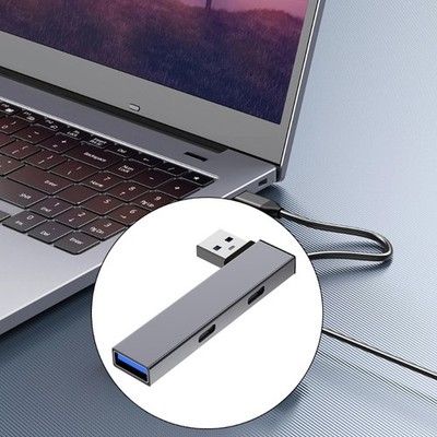 Efficient USB3.0 Hub USB to Type C and USB Expansion Adapter for Versatile Use