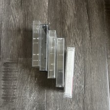 5 Empty Cassette Cases Tapes