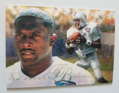 Tim Brown #16 1995 Fleer Flair Preview card