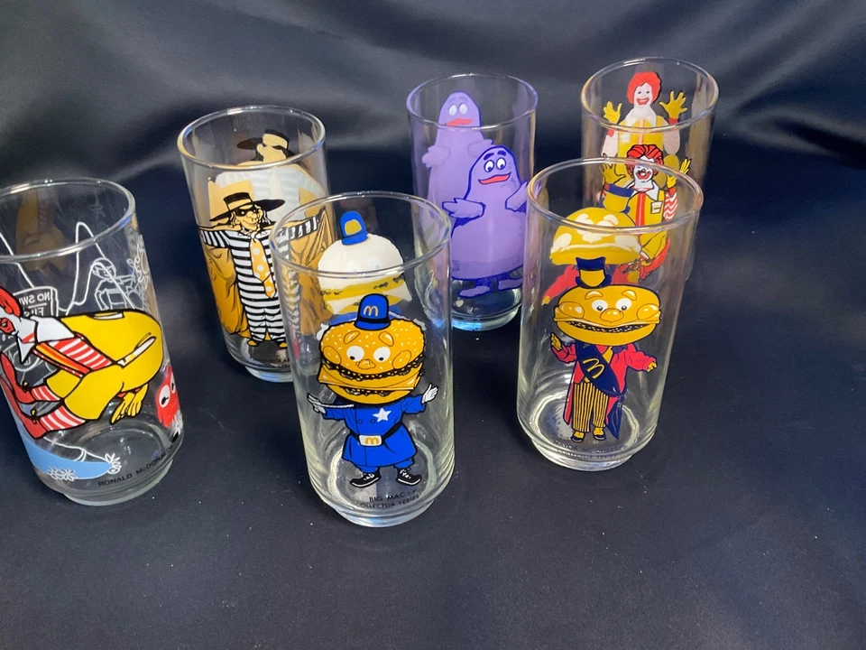 Set of 6 McDonald’s Drinking Glasses 1970s - Image 3 of 4