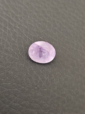 Natural Earth Light purple sapphire  With Eye Clean Slightly Cloudy 3.55ct