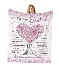 Big Sisters Birthday Gift from Sis, Best Sister Ever 60"x 50" Sister Gifts