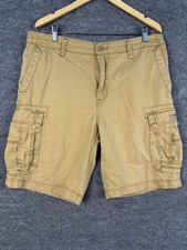 Unionbay Mens Cargo Shorts Size 36 Khaki Tan Cotton Utility Outdoor