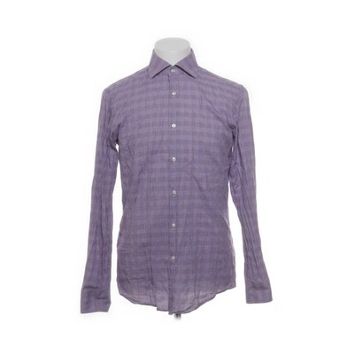 Hugo Boss, Hemd, Größe: 40, SLIM FIT, Lila/Mehrfarbig, Baumwolle, Herren #rDj