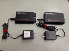  2 Signamax 065-1132 Media Converter 100BaseFX-SC Single Mode 15KM  Adapter