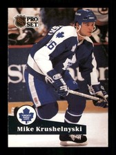  233 Mike Krushelnyski 26 Maple Leafs 1991 Pro Set Hockey Sports Trading Card 