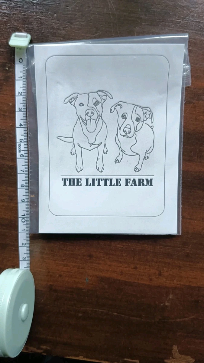 The Little Farm Dogs Waterproof Sticker - Black & White