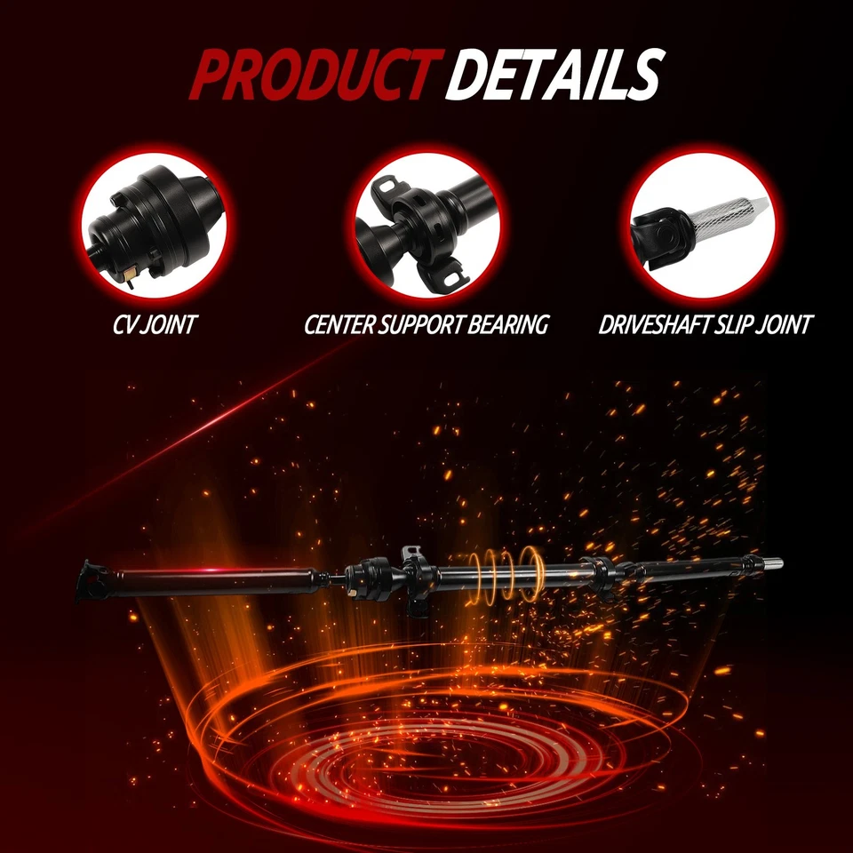 Conjunto de eje de transmisión trasero para Pontiac Toyota Matrix 2009-2012 2013 AWD Foto 3 de 4