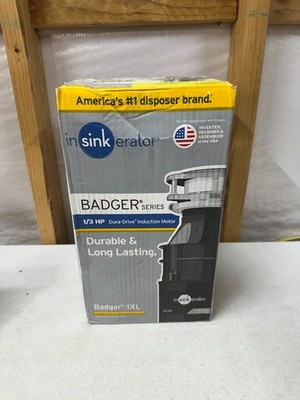 InSinkErator 1XL Badger Series 1/3-HP Continuous Feed Garbage Disposal (READ)