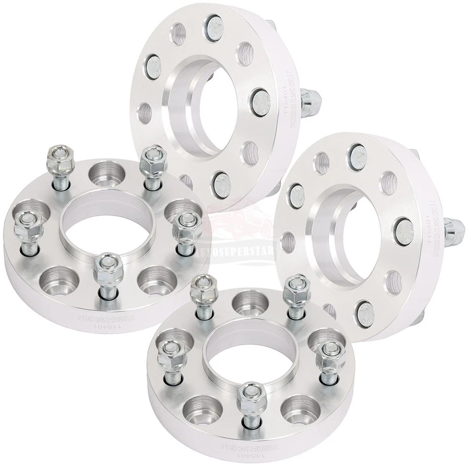 1" 25mm Thick 5x120 5 Lugs Wheel Spacers For BMW 128i 135i 328i M3 - Image 2 of 4